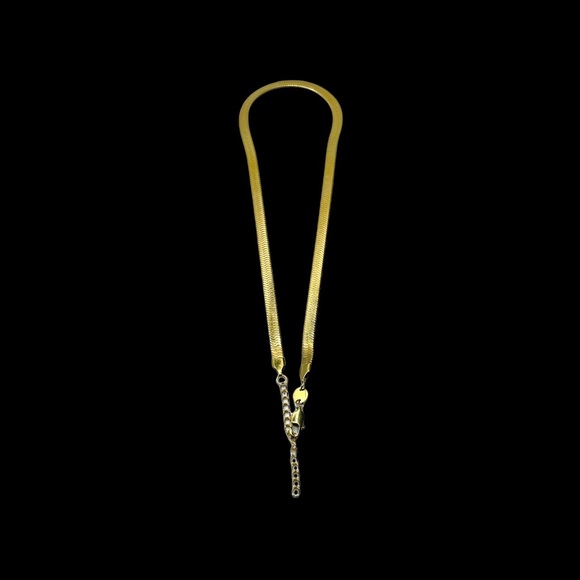 NEW Jennifer Zeuner Chain Herringbone 14K Gold-Plated Brass  Updated 1980s Look - Picture 6 of 13